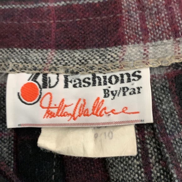 3D Fashions Vintage Wool/Polyester Wrap Skirt w Lots of Pleats, Size 9/10 - Picture 4 of 10